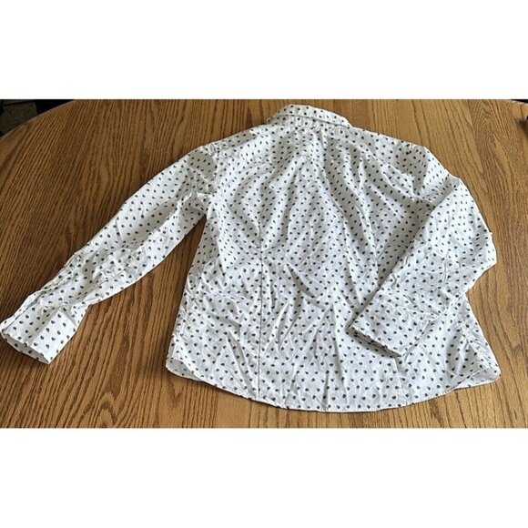 Lands' End No Iron 100% Supima Baumwolle  Button Down Floral Print Shirt Size 2P - Picture 11 of 11